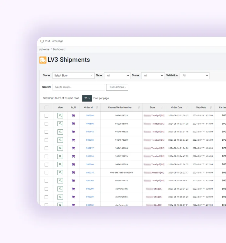 Streamlined logistics shipment tracking